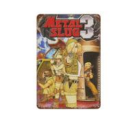 MYSJWLPOT Videogioco Metal Slug 3 Poster Decorazione da Parete Art Metal Tin Poster Moderno Home Decor Art Poster Metallo Casa Bar Negozio Decorazioni Vintage Cartello Regalo 30 x 20 cm