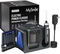 MySmile LP233 Pro UVC Sterilizzabile Controsoffitto Acqua Flossers per denti 800ML Display digitale Irrigatore orale elettrico con un filtro dell'acqua 3 modalità e 6 punte a getto (grigio grafite)