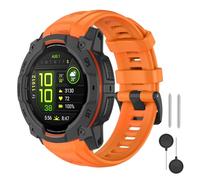 MYSNBKN Cinturini in silicone da 22 mm per lorologio Instinct 3 AMOLED da 45 mm, cinturino di ricambio morbido regolabile con strumento adattatore