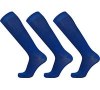 Mysocks 3 Coppie Calze semplici al ginocchio mercerizzate Indaco