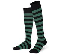 Mysocks Calzini al ginocchio banda Cotone pettinato extra puro Verde e nero