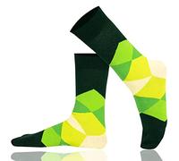Mysocks Calzini Disegno del diamante Realizzato con il cotone più puro verde