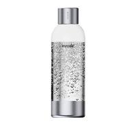 Mysoda: Bottiglia d'acqua 1L riutilizzabile Premium riutilizzabile e BPA con tappo in acciaio inox e fondo per Dobbietrici - Argento