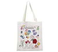 MYSOMY Alice Tote Bag Princess Alice Fan Gift Wonderland Flower Borsa a tracolla Alice Merch Magic Kingdom Regalo, Wonderland Tb3, 13.7inch*15inch