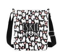 MYSOMY American Eskimo Crossbody Bag Eskie Mom Gifts Eskie Dog Lover Regali Eskimo Mama Borsa a tracolla, Eskie Mamma Cb2, 111