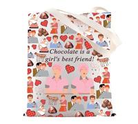 MYSOMY Borsa a tracolla ispirata alla Sitcom del cioccolato dei regali della fabbrica di cioccolato, Il cioccolato è Tg3, INCH