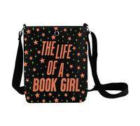 MYSOMY Borsa a tracolla per amanti dei libri Bookworm Regali La vita di un libro Gi-rl Regali Libri Nerd Regalo Bookish Borsa a tracolla, Prenota Girl Cb1, 111