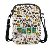 MYSOMY Borsa a tracolla per film fantasy Bookish Gifts a Hole In The Ground Regali Book Lover Borsa a tracolla, Main4 Picture Cb3, 111
