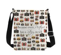 MYSOMY Borsa a tracolla per fotografo, regalo per amanti della fotografia, regalo per fotocamera perché ogni immagine ha una storia da raccontare borsa a tracolla, Perché Ogni Immagine Cb2, 111