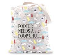 MYSOMY Borsa a tracolla per libri romantici Xavier e Samantha Pooter Needs a Poop Chute regalo Pooter Cat