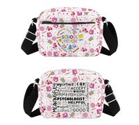 MYSOMY Borsa a tracolla per psicologo scolastico, per la salute mentale, per insegnanti, psicologi, psicologici, apprezzamento, Psicologia scolastica, 14.7 x 2 x 21centimeters (5.8 x 0.8 x 8.3 inches)