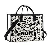 MYSOMY Borsa a tracolla Therian Simbolo Therian Regalo Nope Not A Furry Not The Same Thing Therian Pride Stuff Borsa a tracolla Therian, No, non Tg2, 111