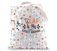 MYSOMY Borsa per cosmetici con pupazzo di neve Olaf Lover Regali Olaf Samantha Zipper Pouch, Olaf è il mio spirito Anima Tb, Contemporane