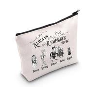 MYSOMY Borsa per il trucco con citazione del film "Wizard Dorothy Dorothy", idea regalo per fan di Dorothy Toto, Always Remember Bag3, morden