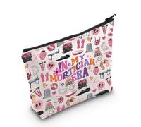 MYSOMY Borsa per il trucco con scritta "Mortician Gift in My Mortician Era", regalo per l'ultimo soccorritore, regalo per funerali, regista, Borsa Mortician, morden