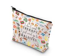 MYSOMY Borsa per trucchi da viaggio Maldive regalo Maldive souvenir borsa cosmetica regalo luna di miele alle Maldive, Vai a Maldives Bag, Morden