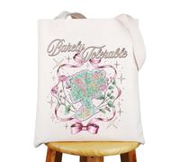 MYSOMY Borsa tote Pride Prejudice Barely Tolerable Gift Mr. Darcy And Elizabeth Bennet Tote Bag Pemberley House Gifts Letteratura Reader Regalo, Womenbarely Uk2, INCH