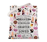 MYSOMY BTVS Inspired Gift the Vampire Buffy Tote Bag Buffy Personaggio Buffy Borsa a tracolla BTVS Fan Gift BTVS Merchandise, Buffy Tb, 13.7inch*15.7inch