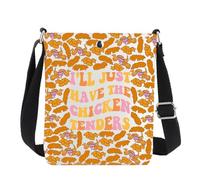 MYSOMY Chicken Tenders Borsa a tracolla Chicken Tender Lover Regalo di pepita di pollo Regalo I'll Just Have The Chicken Tenders Borsa a tracolla, Chicke Tender Cb1, 111