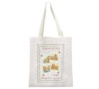 MYSOMY Costiera Amalfitana Italia Tote Bag Costiera Amalfitana Limone Borsa Regalo Viaggio Italiano Costiera Amalfitana Italia Souvenir Regalo, Italia Tb3, 13.7inch*15inch
