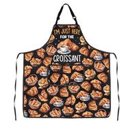 MYSOMY Grembiule da cucina per croissant Paris Bakery Croissant grembiule regalo chef I'm Just Here For The Croissant, Grembiule per croissant 3, ne Size