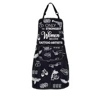 MYSOMY Grembiule per tatuaggi, con tasca, per amanti del tatuaggio, regalo per maestri del tatuaggio, regalo di ringraziamento, Grembiule Tattoo Artists, Taglia unica
