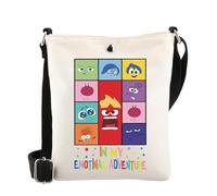 MYSOMY In My Emotional Adventure - Borsa a tracolla con personaggi emotivi, idea regalo ispirata al film The Emotions Tour, Cb emotivo, 16.5 x 21 x 5.5 centimeters (6.5 x 8.3 x 2.16 inches)