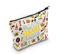 MYSOMY Jamaica Vacation Travel Makeup Bag Jamaica Lovers Cosmetic Bag Regalo di viaggio Giamaica Souvenir Regalo per viaggiatori, Borsa Giamaica 3, morden