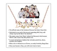 MYSOMY K-POP S-Kids Boy Group Gift Love stay collana SKZ Stay Fans gioielli regalo K-POP Music Lover Merchandise, Acciaio inossidabile