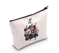 MYSOMY Merrily We Roll Along Inspired Gift It Started Out Like a Song Makeup Bag Broadway Musical Theatre Gift, Come una Song Bag, morden