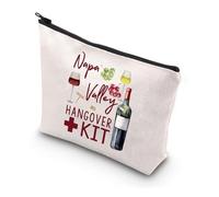 MYSOMY Napa Valley, kit per i postumi di una sbornia, regalo per il 21° compleanno, borsa per il trucco da viaggio, kit per feste di compleanno, Borsa Napa Valley, morden
