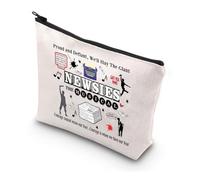 MYSOMY Newsies - Borsa per il trucco ispirata alla musica, motivo: re di New York, idea regalo per i fan del teatro musicale, Borsa News, Morden