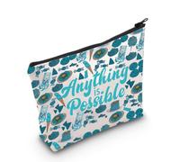 MYSOMY Percy Camp Half Blood Makeup Bag Anything is Possible Percy Borsa cosmetica Percy Book Lover regalo PJO Merch, Possibile Bag3, morden