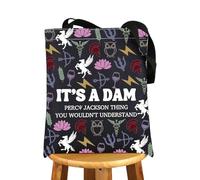 MYSOMY Percy Movie Inspired Makeup Bag Camp Half Blood Gift It's A Percy Thing You Wouldn't Understand Delphi Strawberry Service Zipper Pouch, È una diga Bl