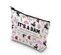 MYSOMY Percy Movie Inspired Makeup Bag Camp Half Blood Gift It's A Percy Thing You Wouldn't Understand Delphi Strawberry Service Zipper Pouch, È una diga