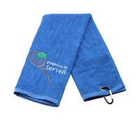 MYSOMY Preparati per essere servito asciugamano da tennis in cotone blu, 38 cm x 66 cm, molto morbido, regalo perfetto per tennisti