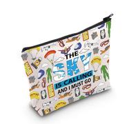 MYSOMY Sky Diving Gifts - Trousse per cosmetici con scritta "The Sky is Calling and I Must Go", con cerniera, idea regalo per gli amanti del paracadutismo, La borsa del cielo, morden