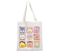 MYSOMY Stay Fandom Tote Bag SKZ K-POP Group Gift SKZ Fans Borsa a tracolla SKZ Character Bag K-POP Music Lover Merch, You Make Stay Tb3, 13.7inch*15.7inch