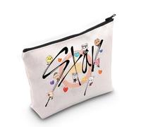MYSOMY Stay Fandom - Trousse per trucchi SKZ K-POP, idea regalo per i fan della SKZ, borsa per cosmetici con personaggi SKZ, K-POP, regalo per amanti della musica K-POP (Stay Bag2), Borsa soggiorno 2,