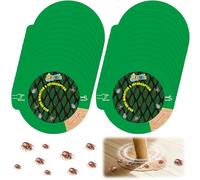 Mysora 24 trappole per cimici da letto e intercettore, discreto, colore rovere classico, blocca l'accesso delle cimici ai letti/futon/divani, per pavimenti duri, nuova versione aggiornata più facile