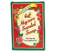Mysore Natural Sandal Soap Superior con puro olio di sandalo - 75 grammi - sp...