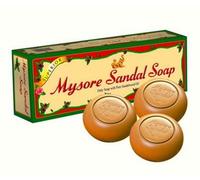 Mysore Sandal Soap 3 x 150 g confezione da 3 ogni 150 g sapone da bagno biolo...