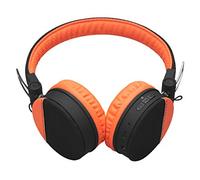 Mysound Speak Bt Style Cuffie Stereo On-Ear Wireless Bluetooth 4.2 Ripiegabili, Microfono E Comandi Multi-Funzione, Nera E Arancion