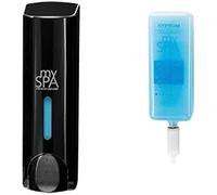 mySPA - Dispenser di gel doccia nero + cartuccia di ricarica da 350 ml