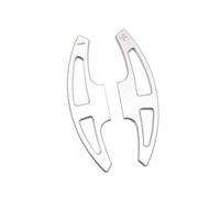 MYSSJS Estensioni Volante Per Serie 3 E90 E92 E93 M3 E70 E71 X5M X6M 2010-2014 Paletta Di Prolunga Del Cambio In Metallo Per Volante Auto(Silver)