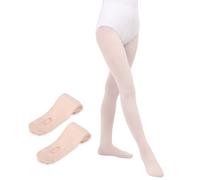 MYSSUCI Calze Danza Classica Per Bambina e Donna 90 Denari Collant Convertibili 2 Paia (IT, Testo, S, Regular, Regular, Rosa)