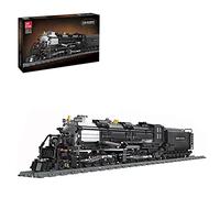 Myste Technic, set di treni a vapore, 1608 pezzi, stile retrò, nero, locomotiva a vapore, treno passeggeri, set di blocchi da costruzione con binari del treno, mattoni, compatibile con Lego Train