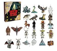 Mysteries of the Unknown, Calendario dell'Avvento 2025, 24 giorni di leggende dei mostri, ornamenti da collezione, creature mitiche 2D, in acrilico, paranormale, regalo per adulti
