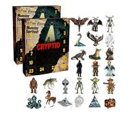 Mysteries of the Unknown s 2025, confezione da 2 calendario criptidico per conto alla rovescia con ornamento in acrilico 2D, 24 giorni di MonsterLegends, ciondoli a forma di creatura mitica da