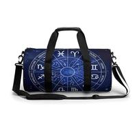 Mysterious 12 Costellazione astrologia borsa da palestra portatile per donne e uomini borsone da viaggio per sport stampa palestra divertente borsa da yoga